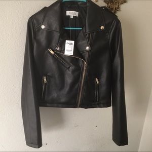 Charlotte Russe Black Faux Leather Jacket